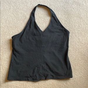 GAP Black halter V neck Top
